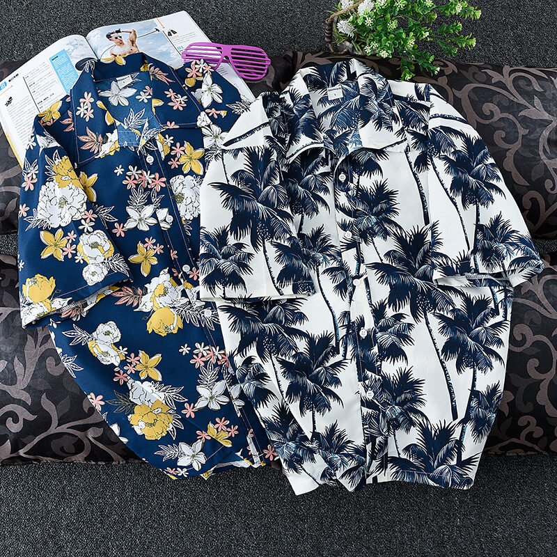 Beach shirt with short sleeves - Image 2