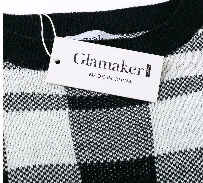 Short skirt suit plaid sweater bag hip skirt - Image 4