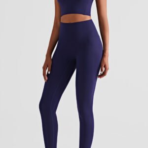 High Waist No T Tipped Thin Anti-Rolling Peach Leggings