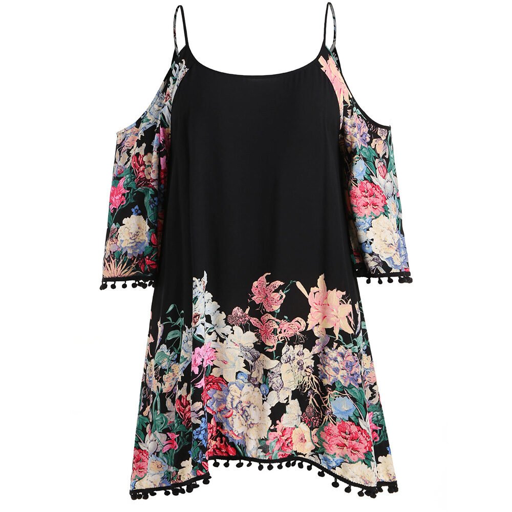Loose halter print dress - Image 2