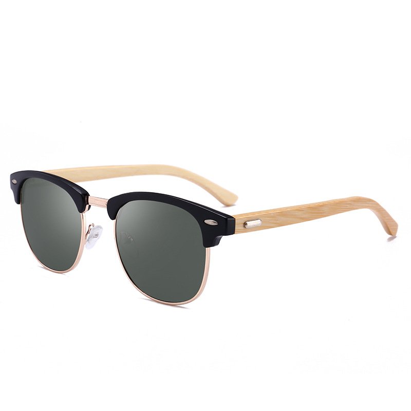 New fashion sunglasses men's classic bamboo legs bamboo glasses sunglasses sunglasses driving mirror - Image 4
