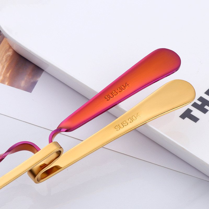 Heart-shaped stainless steel hanging cup spoon - Image 2