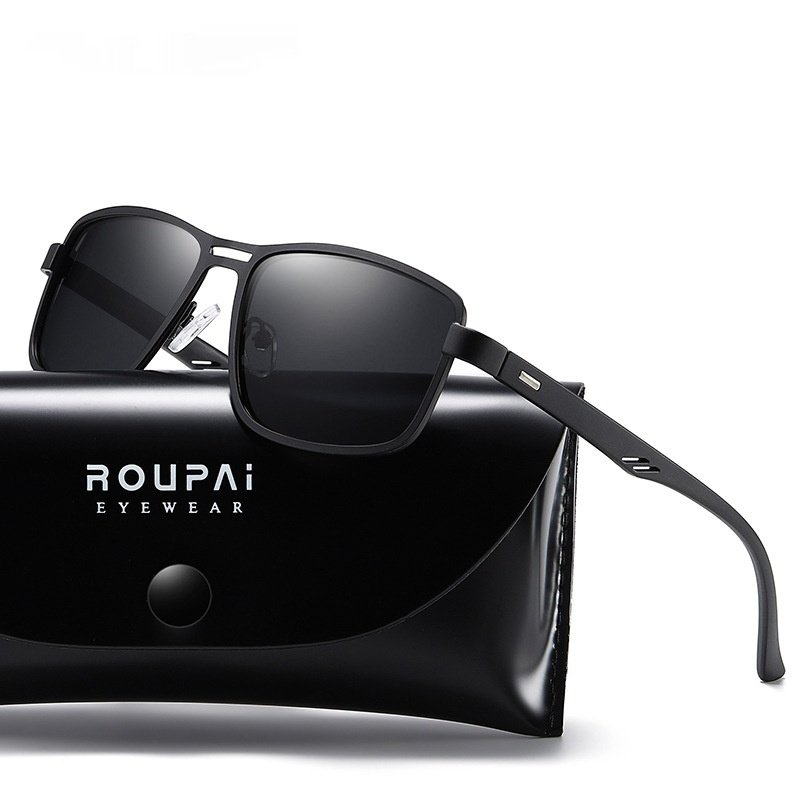 Retro Square Frame Men's Sunglasses - Image 2