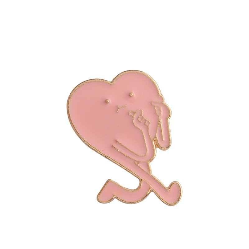 Cute Expression, Cool Love, Oil Dripping Alloy Brooch - Image 4