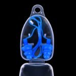 Swimming earplugs and nose clip set anti choking nose clip