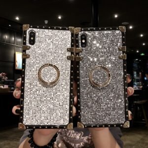 Metal Bracket Square Mobile Phone Protective Case