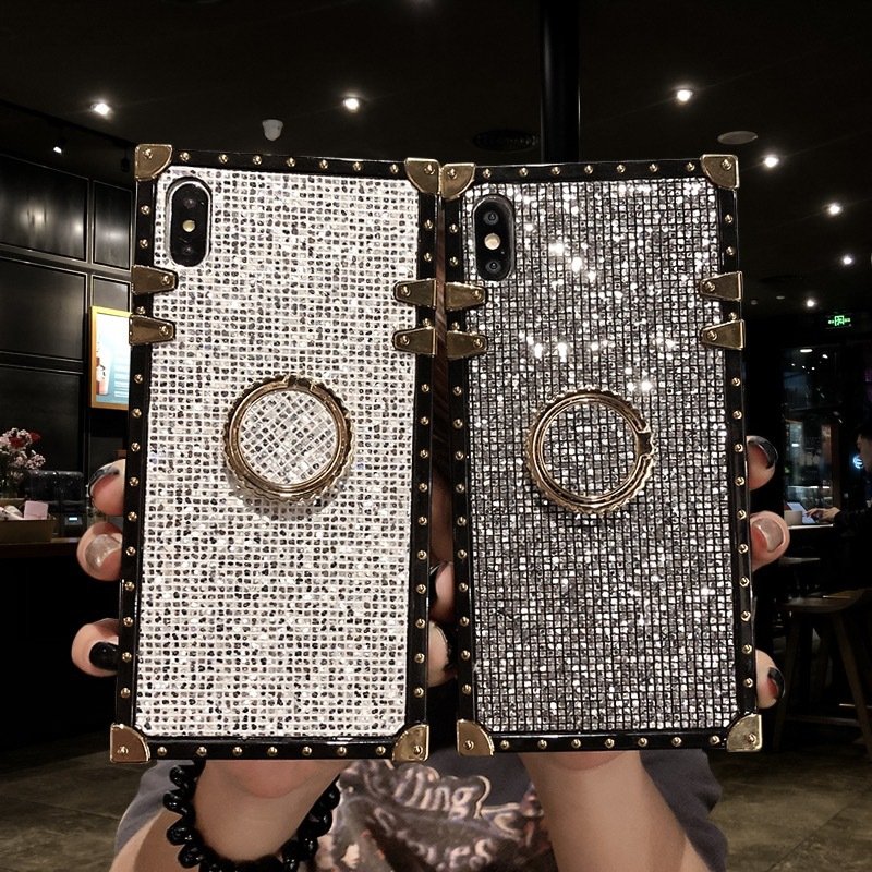 Metal Bracket Square Mobile Phone Protective Case