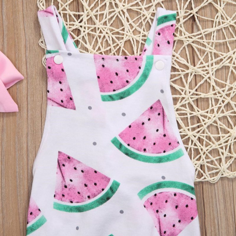 Watermelon print sleeveless jumpsuit - Image 3