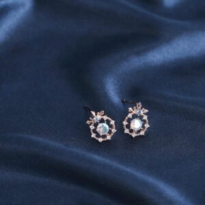 Colorful ice flower earrings