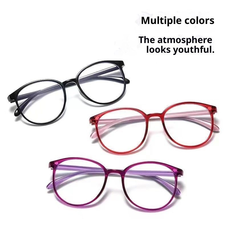 High Quality Round Frame Reading HD Anti-fatigue Ultralight Presbyopic Glasses - Image 9