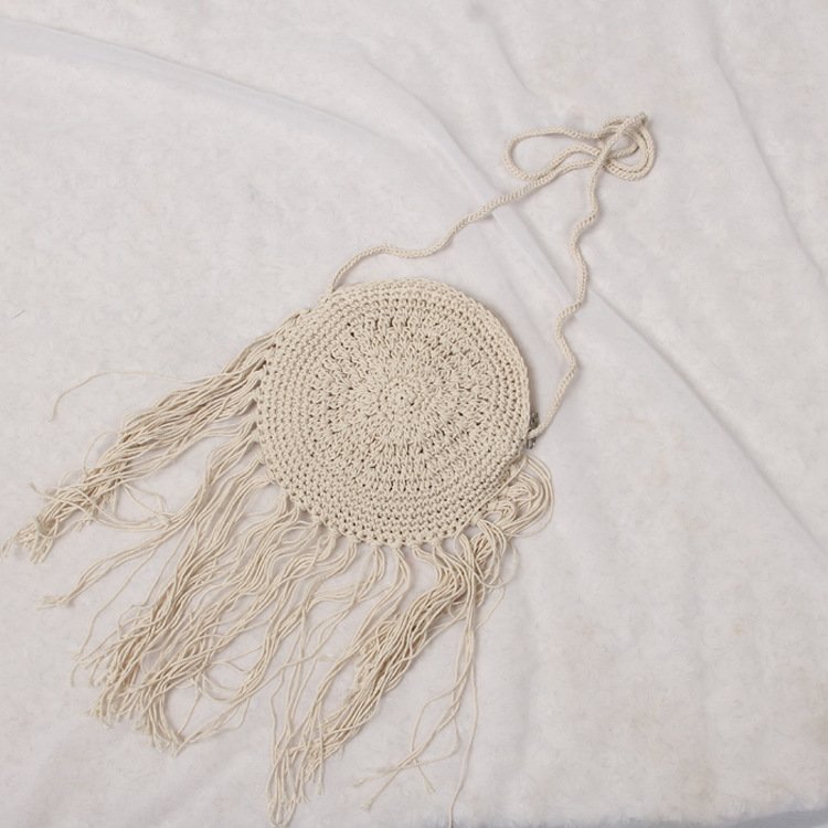 Hand-knitted clutch woven messenger bag - Image 4