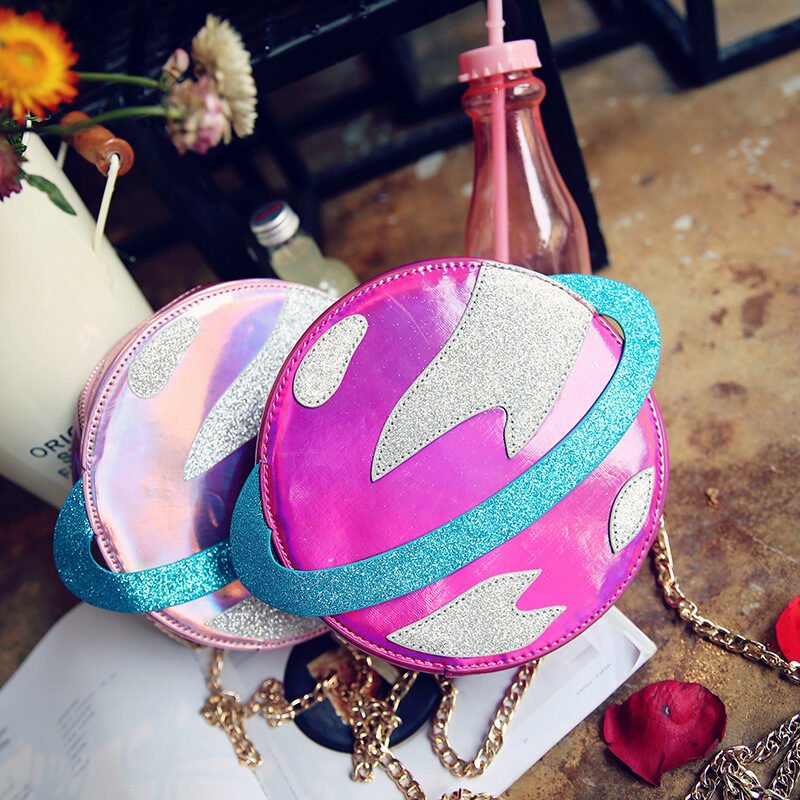 Planet Saturn 3D Chain Handbag - Image 2