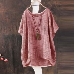 Ladies casual loose linen top