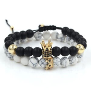 Crown white pine crown bracelet