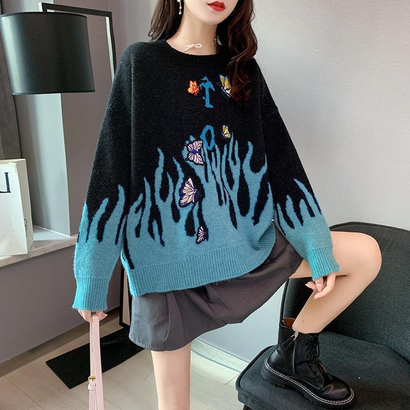 Autumn and winter Lazy Wind Versatile Sweater