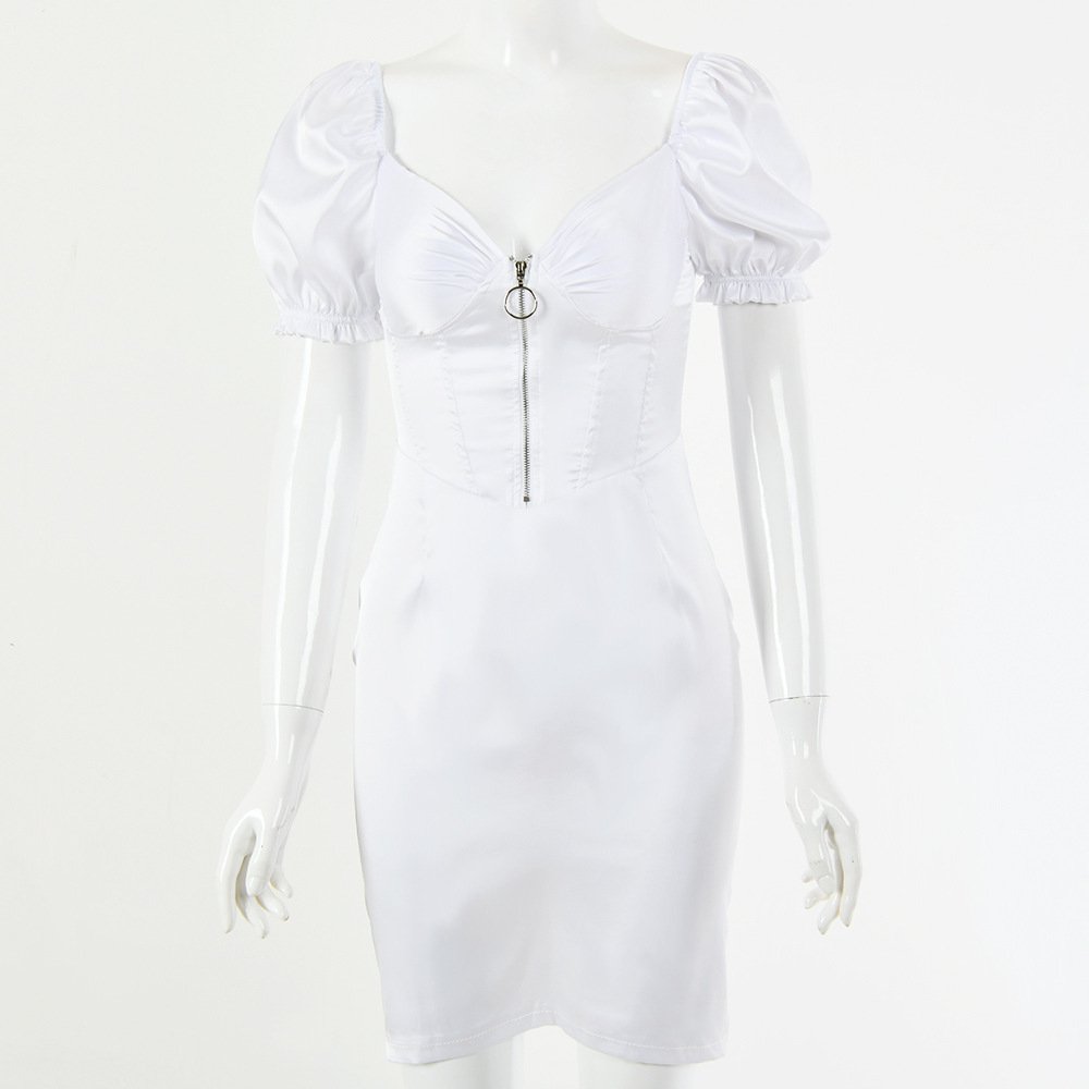 Tight dress with chest zipper - Image 21
