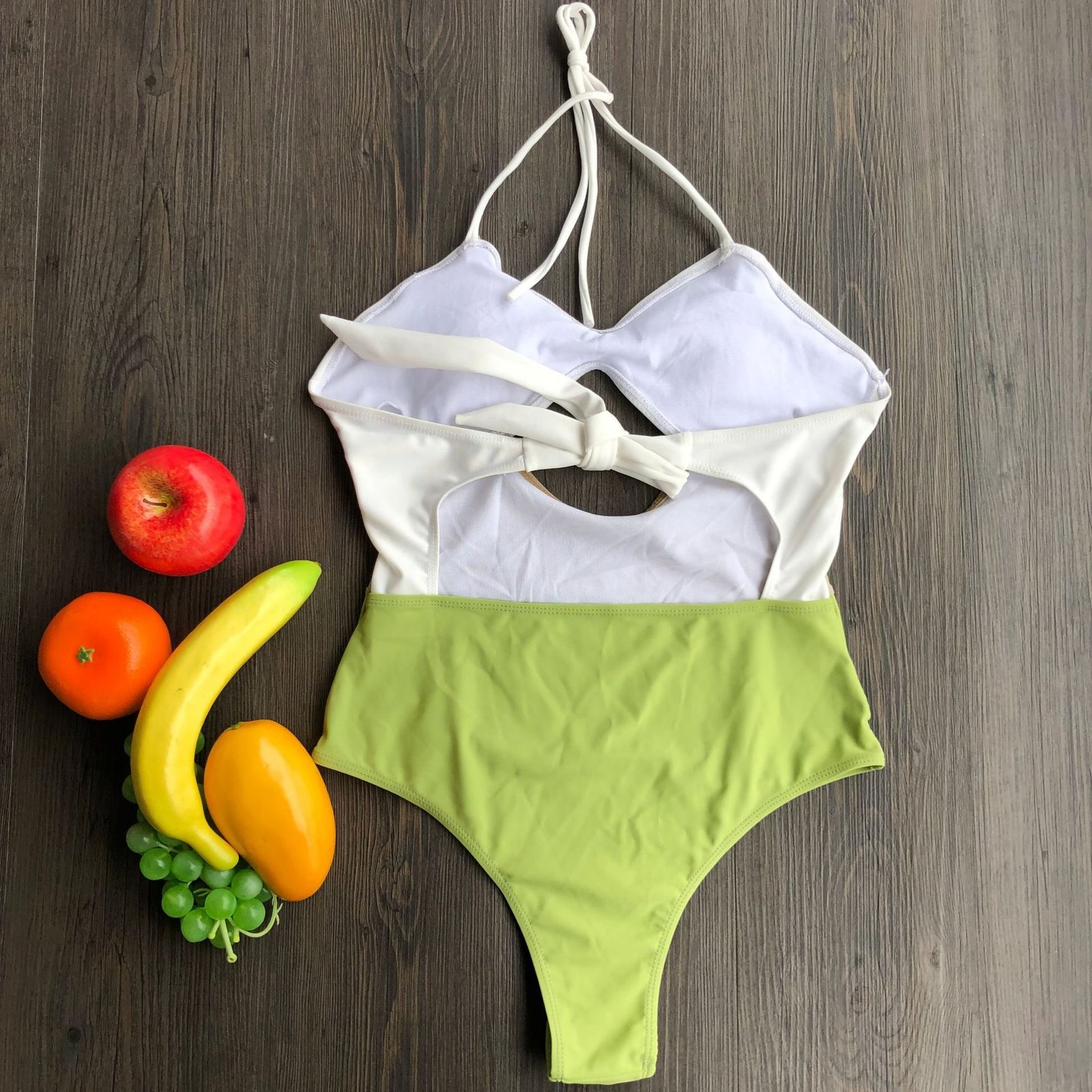 Sexy swimsuit with stitching one-piece bikini - Image 6