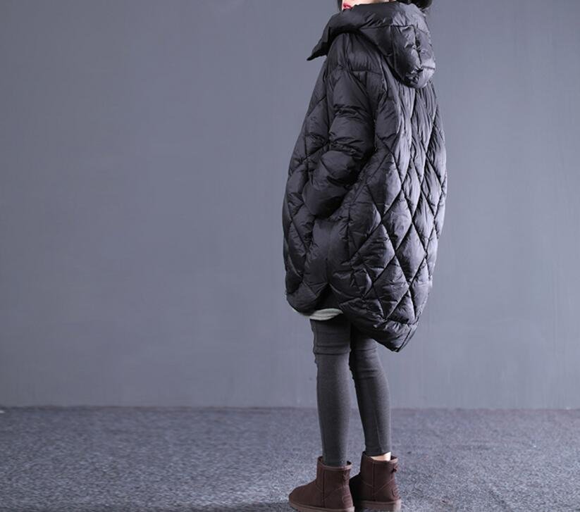 Mid-length hooded cotton jacket - Image 2