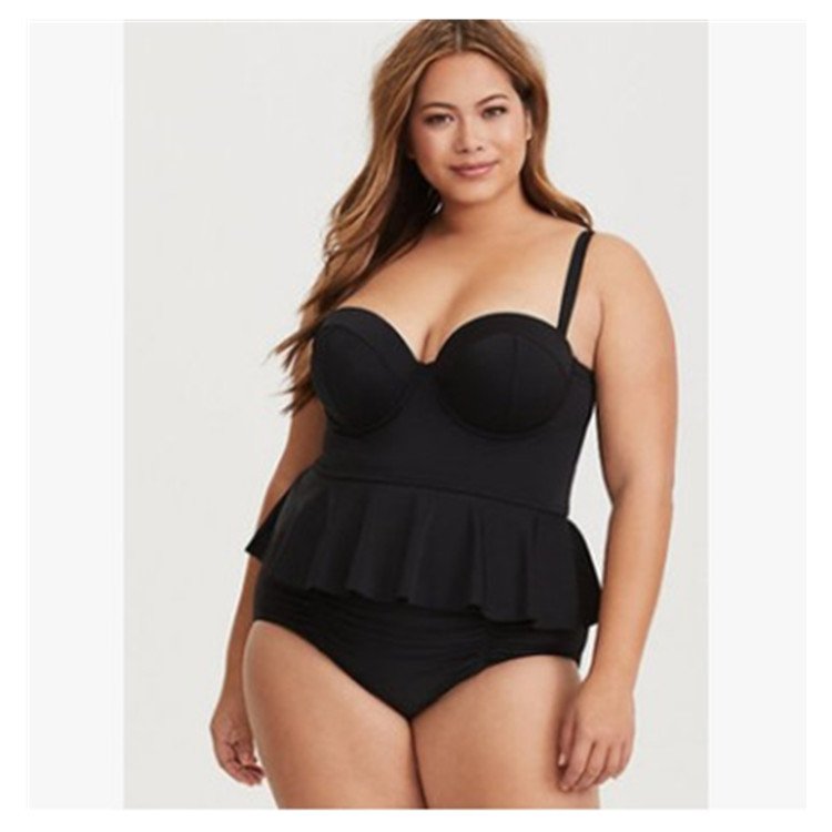 Split large size bikini swimsuit - Image 2