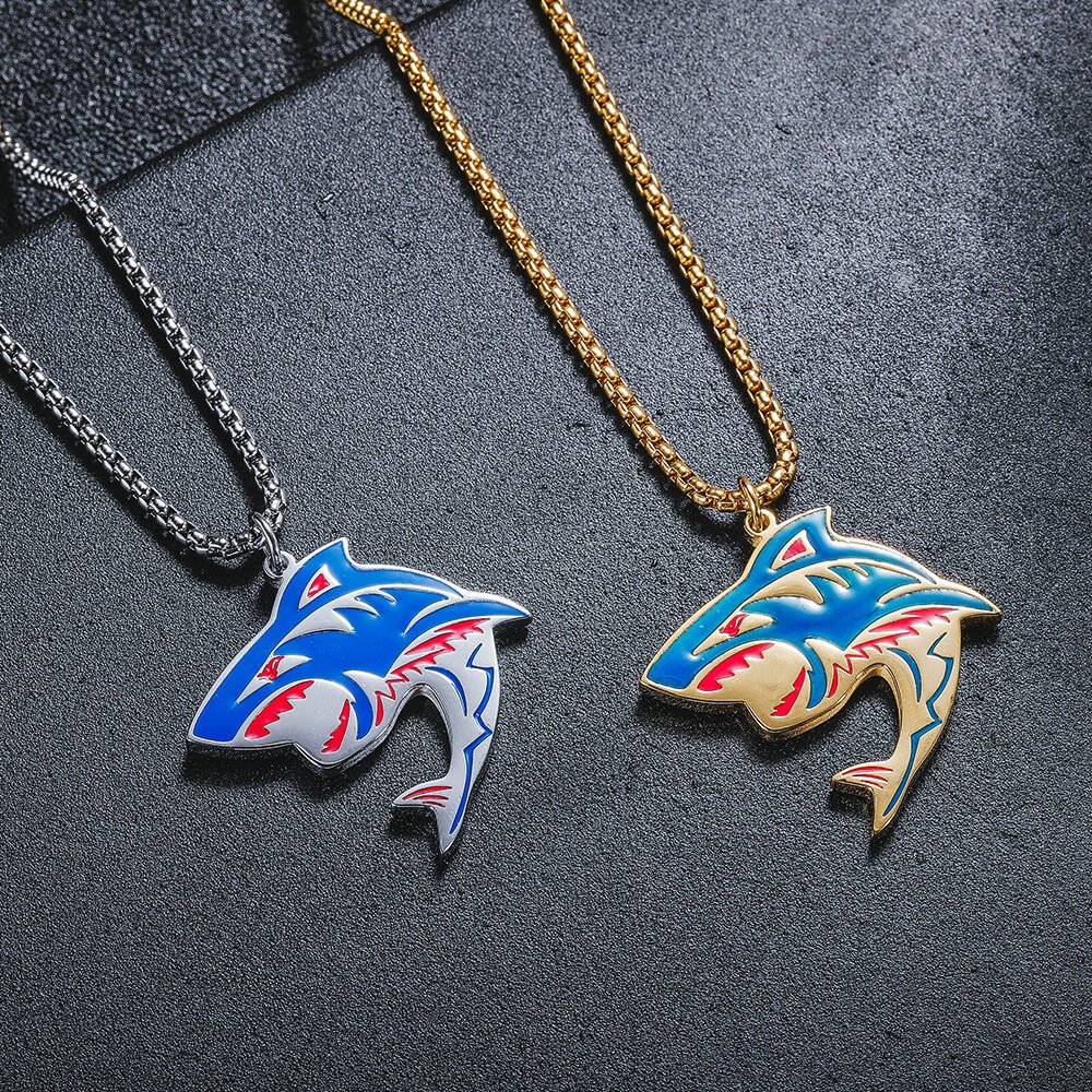 Hip Hop Shark Element Necklace Fashion - Image 4
