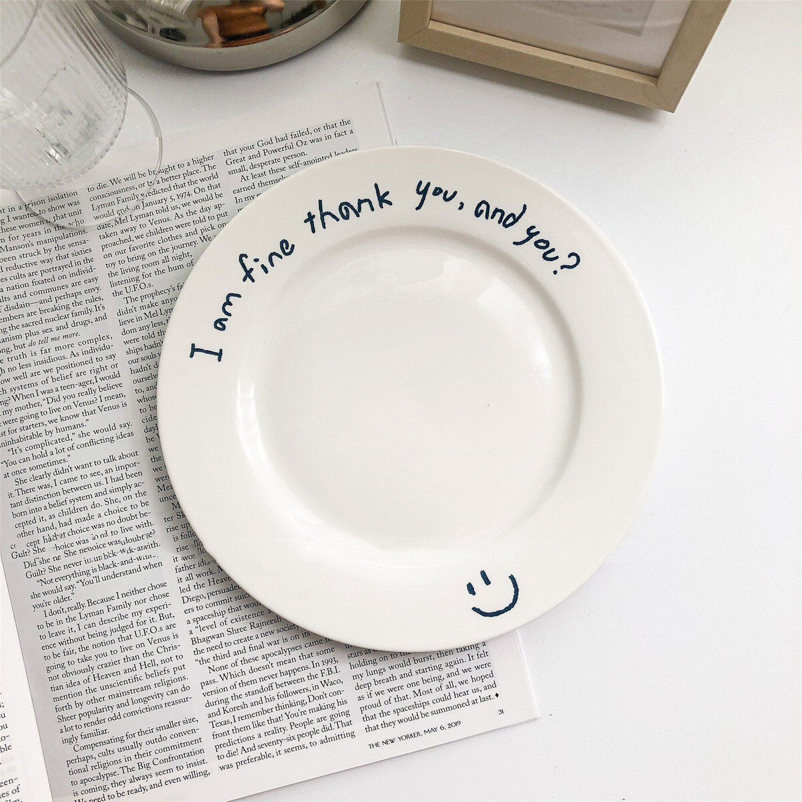 Home Fashion Hand Painted Ceramic Plate - Image 3