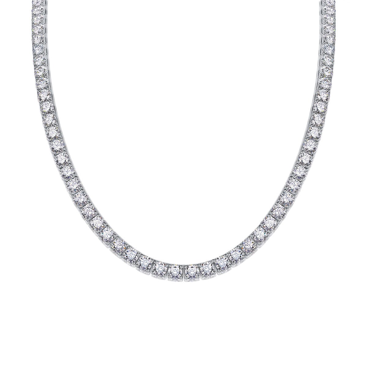 Endless Starry River - A Luxurious And Fashionable Light Luxury Jewelry Necklace Pendant Set With Top-quality Moissanite, S925 Silver-plated Platinum. - Image 2