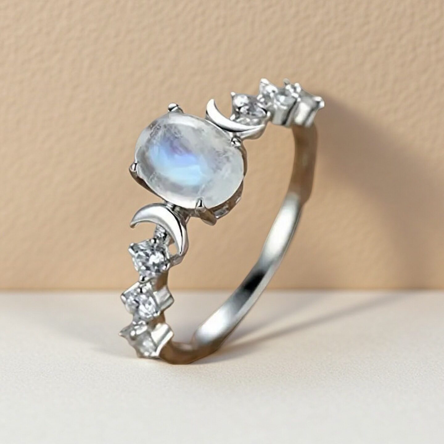 Hot-selling Moon Ring Featuring A Sun-and-moon Co-glow Design - Image 2