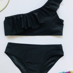 Women's one-shoulder split swimsuit