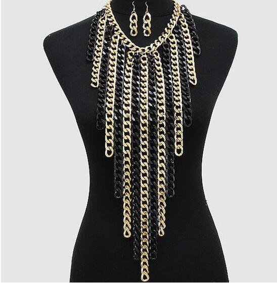 Atmospheric mixed color PUNK body chain - Image 4