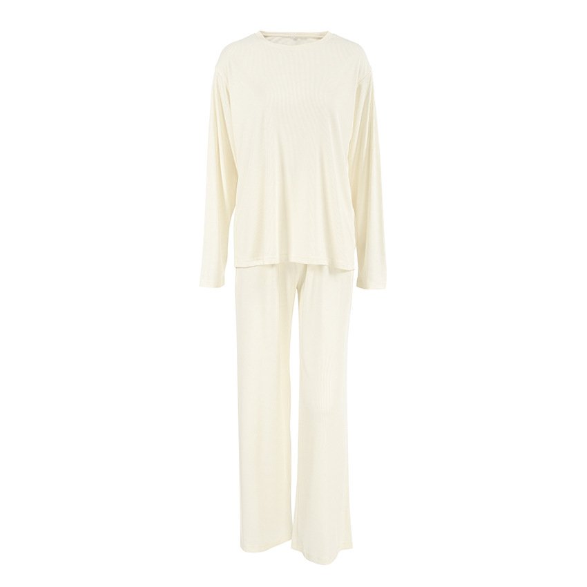 Pajama Two-piece Set With Long Pants Womens Loungewear - Image 5