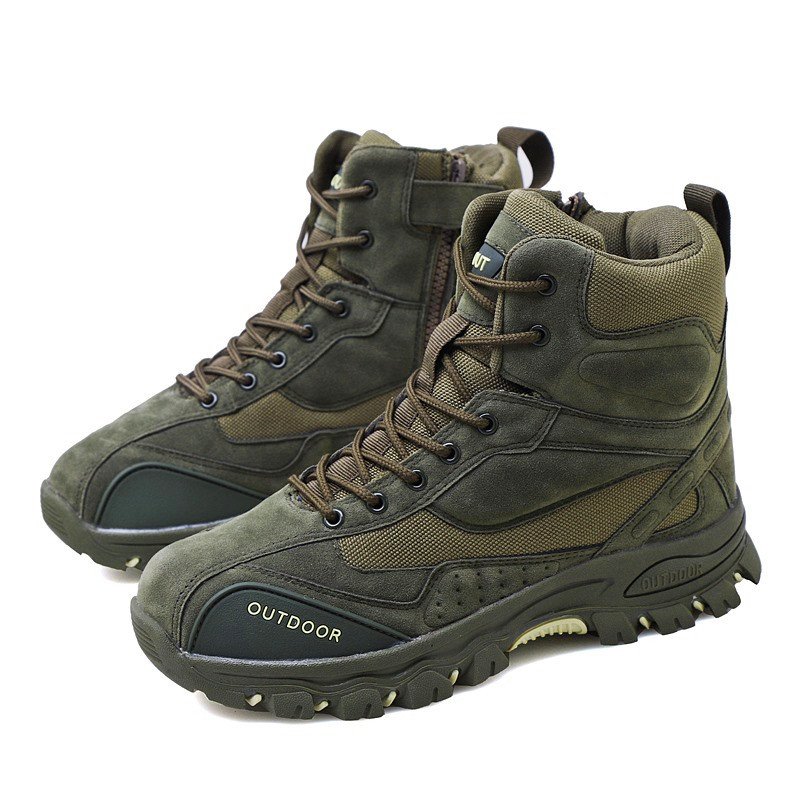Men's Warm Snow Boots Cowhide Leather Military Shoes Men Waterproof Winter Boots - Image 6