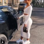 Waist wrap skirt suit
