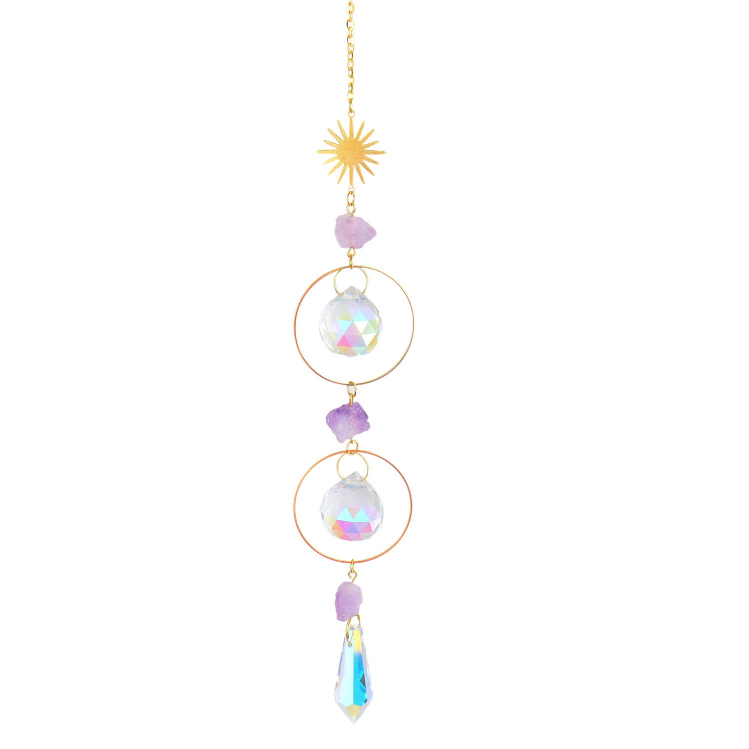 Minted Garden Wind Chinme Crystal Moon - Image 6