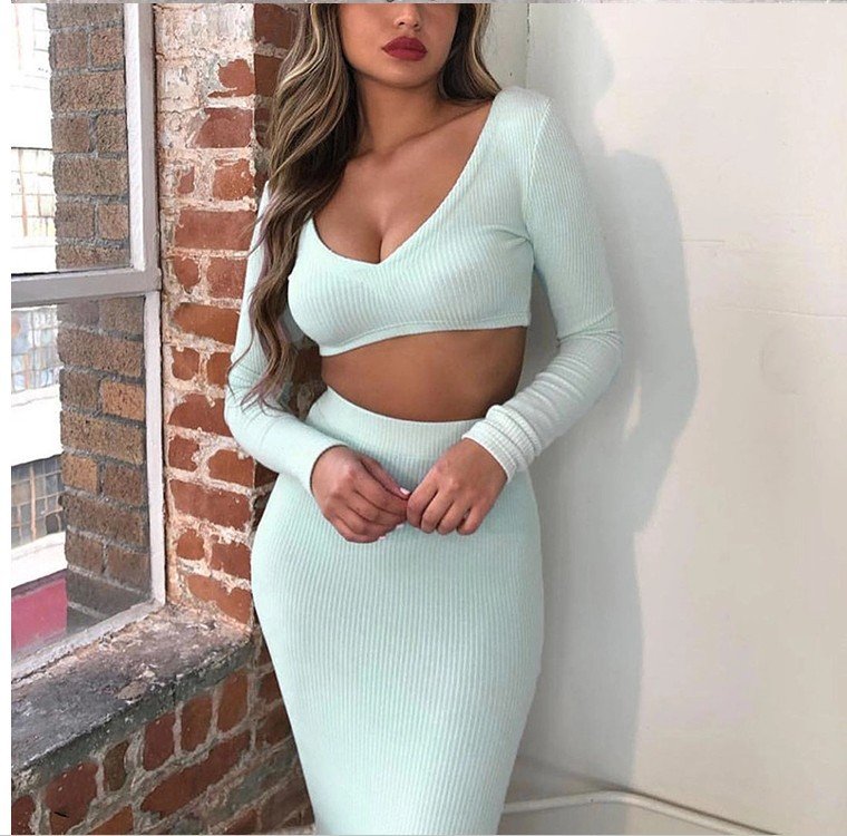Waist wrap skirt suit - Image 8