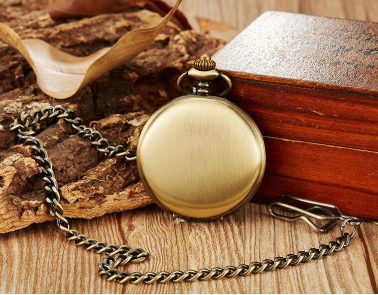 Vintage bronze large pocket watch - Image 2