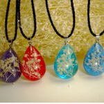 Immortal Flower Time Gemstone Necklace