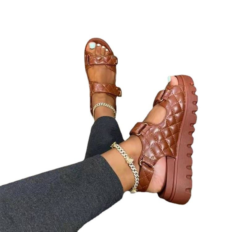 Velcro Platform Sandals - Image 4