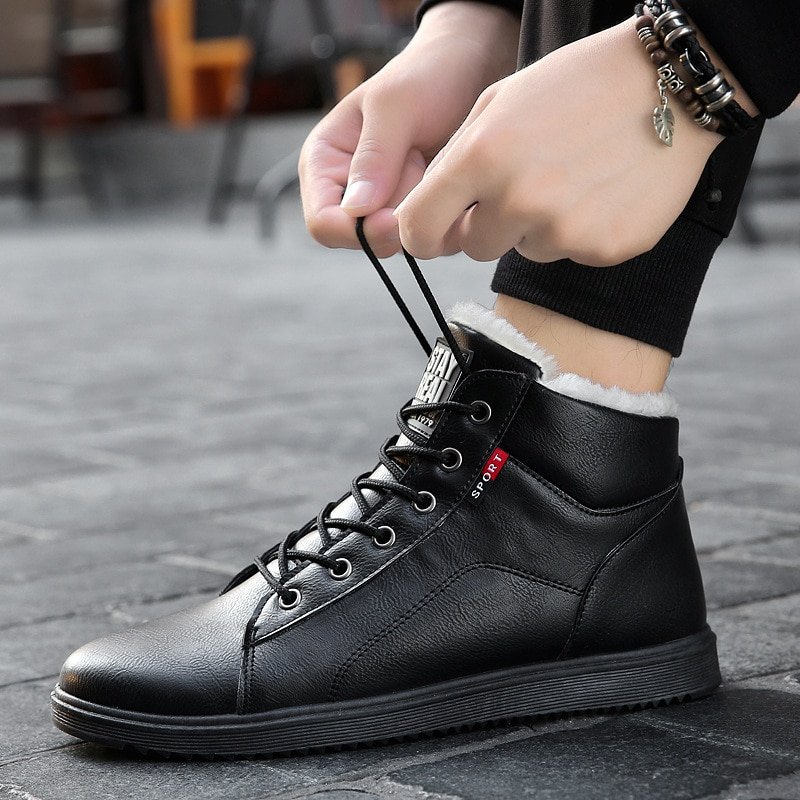 Winter Plush warm and thick high top snow boots - Image 3