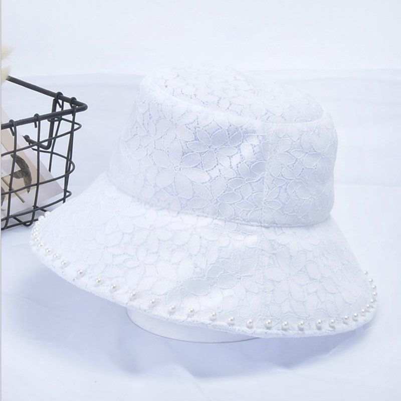 Lace pearl thin sunhat - Image 2