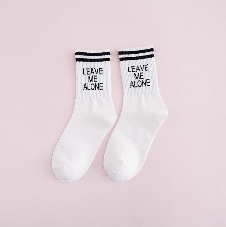 Luokou two bars long tube female socks - Image 4