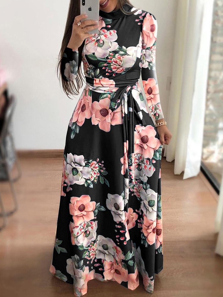 Printed tie dress - Image 6