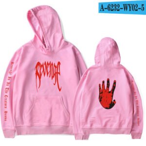 Velvet hooded sweater