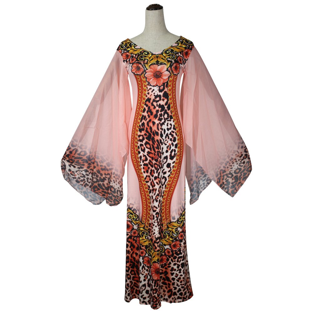 European and American Summer Leopard Print Dress
