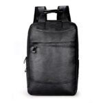 Men's leather business simple Backpack