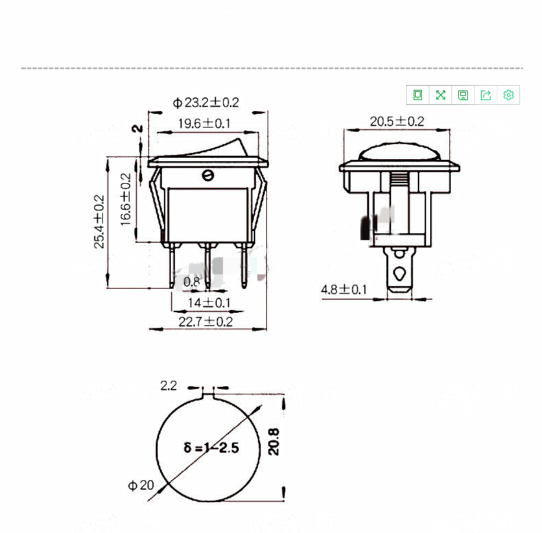 12V Car round button switch - Image 6