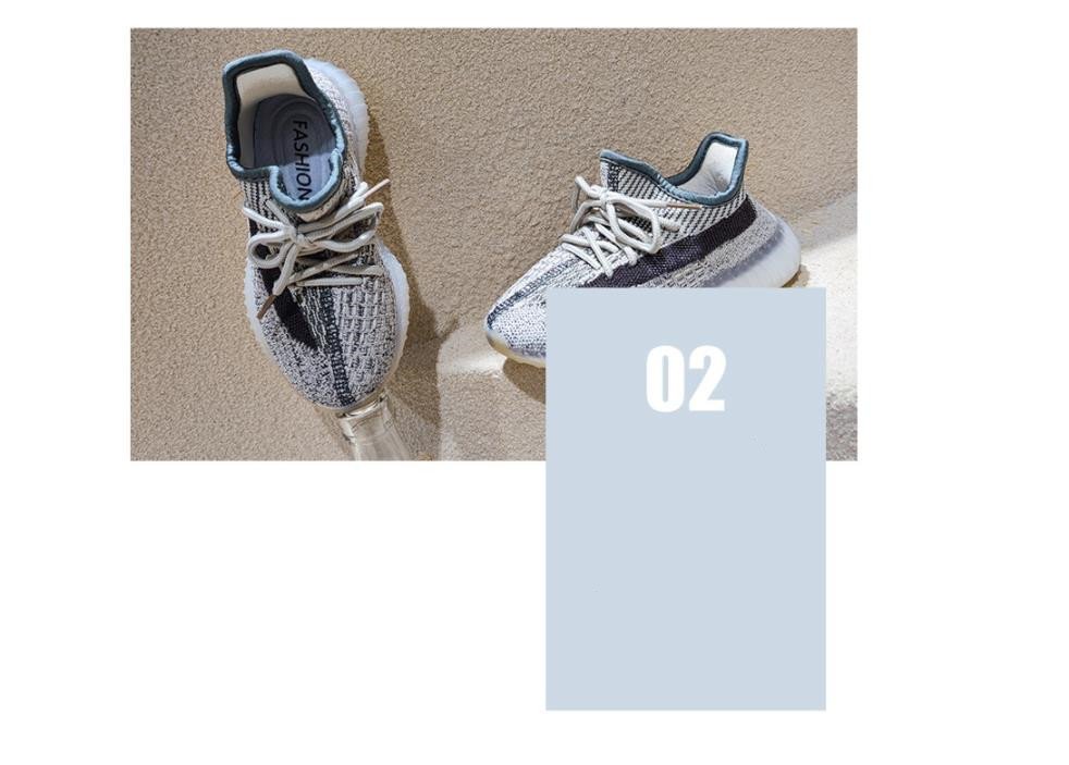 Fashion Flying Woven Surface Children's Sneakers - Image 4