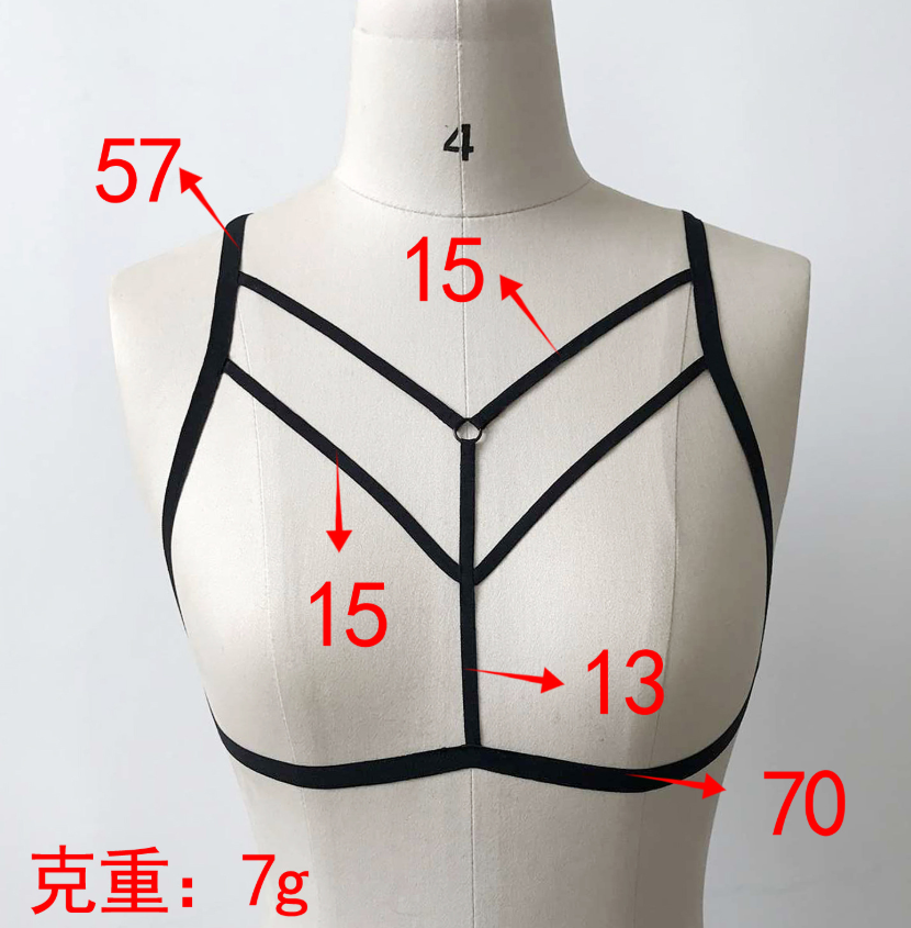 Sexy straps solid color elastic band fashion bra - Image 4