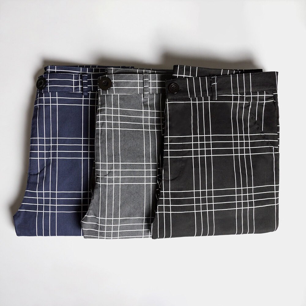 Plaid striped slacks - Image 4