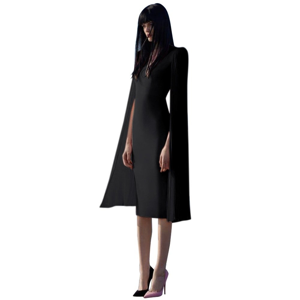Solid color slim bag hip pencil dress - Image 9