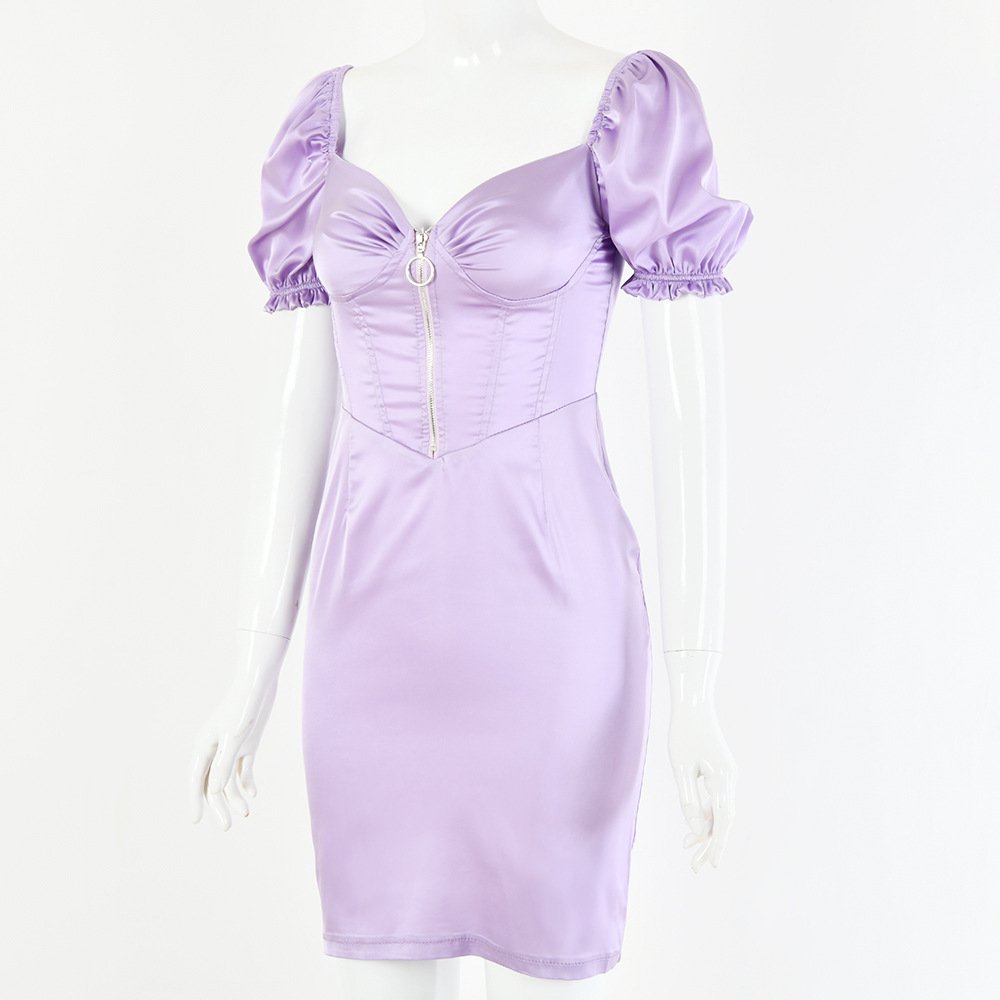 Tight dress with chest zipper - Image 14